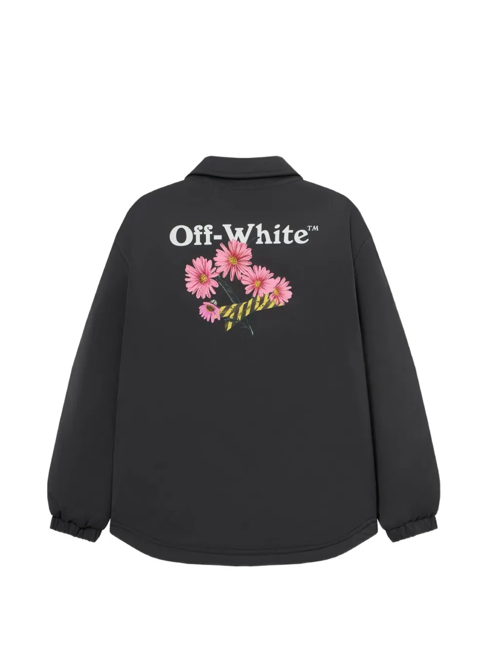 Off-White Kids Daisy Tape gewatteerd jack Zwart