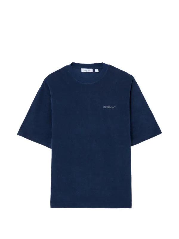 Off-White テリークロス Tシャツ | ブルー | FARFETCH JP