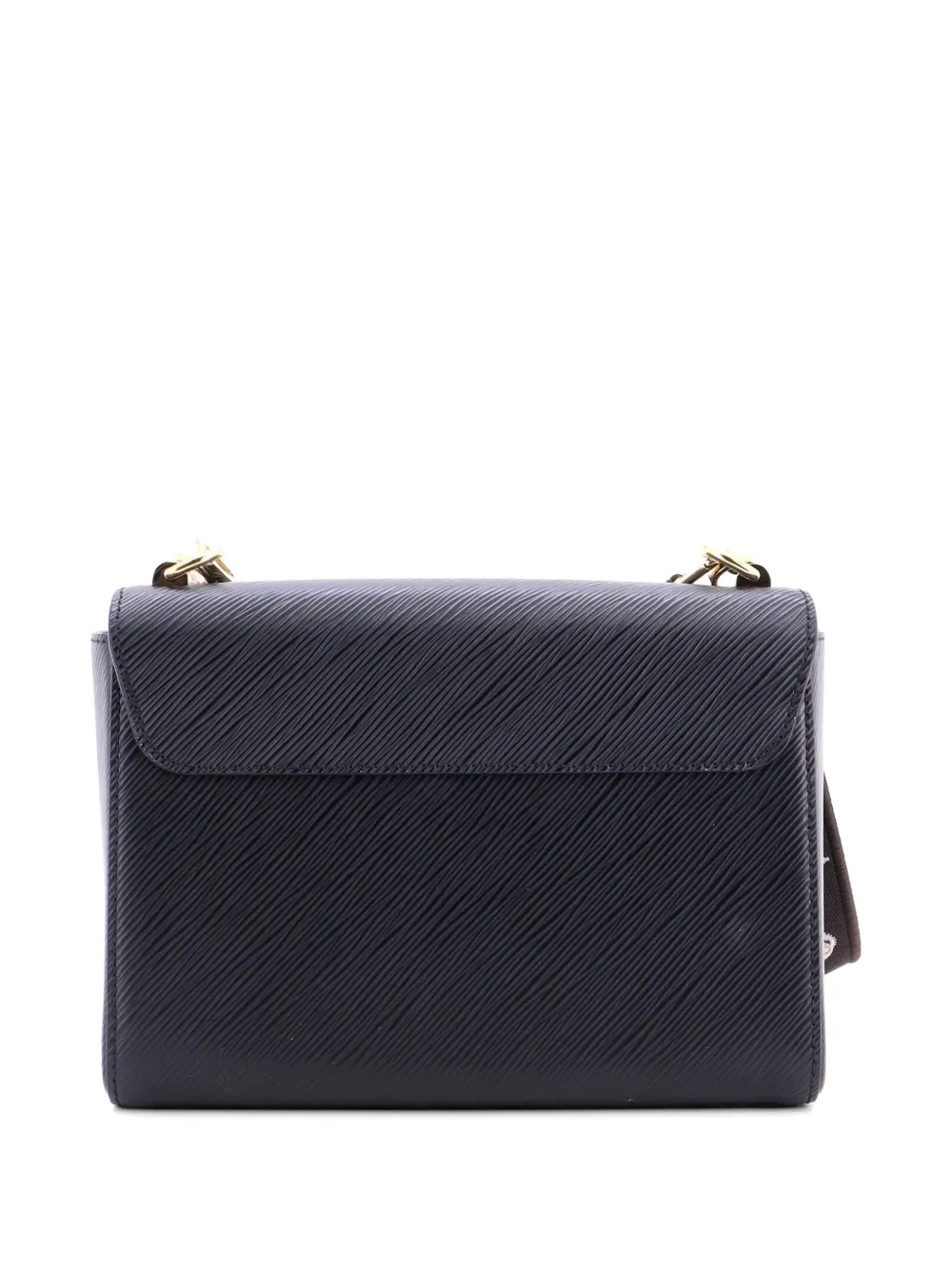  Louis Vuitton Pre-owned Bolso De Hombro Twist Mm De Piel épi Convertible Con Aplique Floral Y Cadena - Negro 