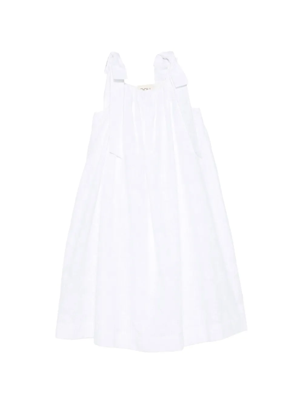 Douuod Kids bow-detail dress - Bianco