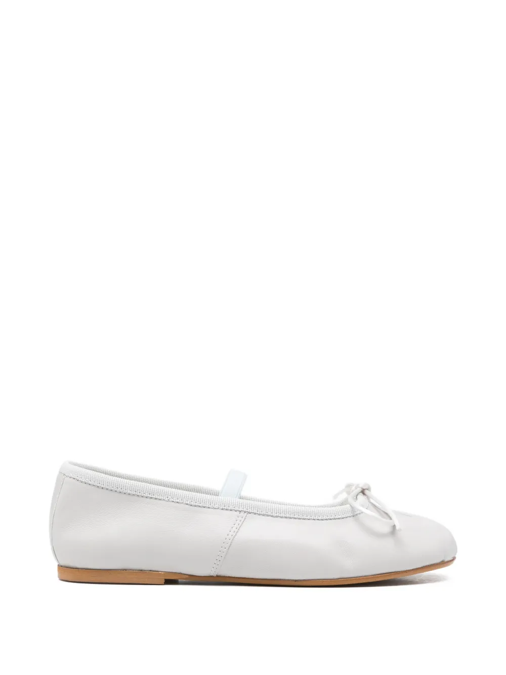 Douuod Kids bow-detail ballerinas - Grigio