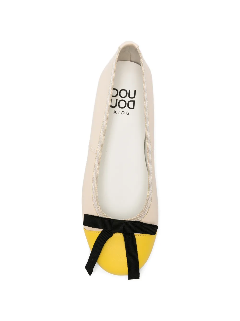 Douuod Kids bow-detail ballerinas Beige
