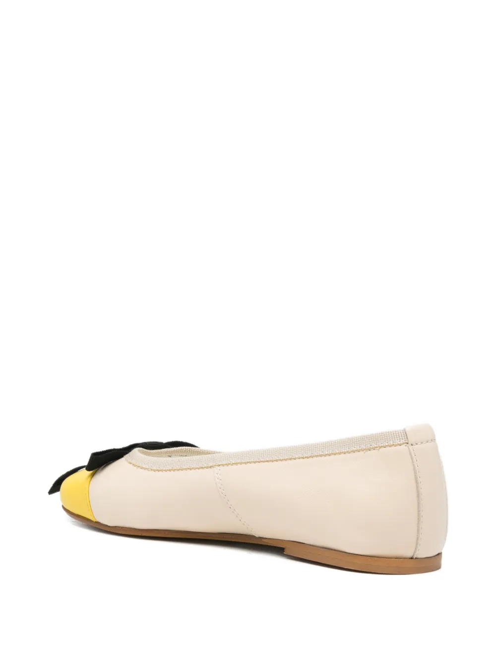 Douuod Kids bow-detail ballerinas Beige