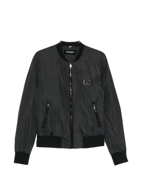Dolce & Gabbana logo-plaque bomber jacket
