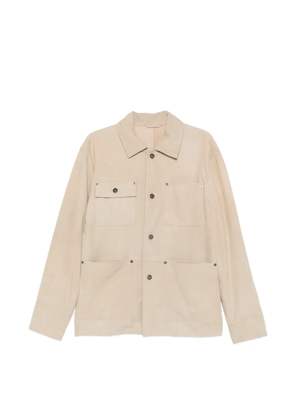 Paolo Pecora button-up shirt jacket - Toni neutri