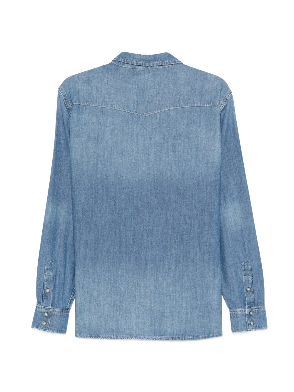 7 For All Mankind Overhemd met vervaagd effect Blauw