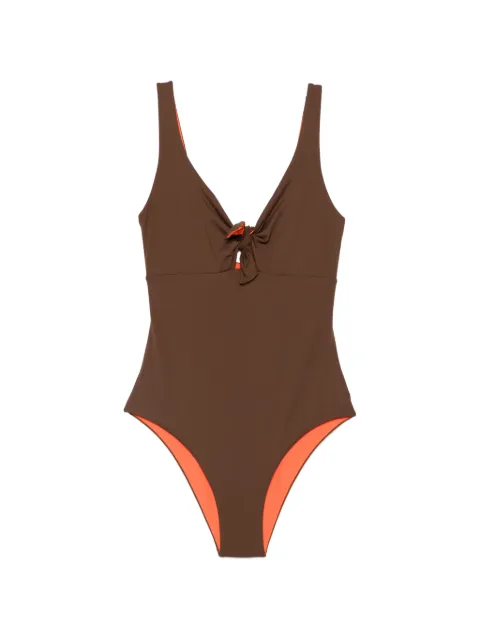 Fisico knot-detail swimsuit