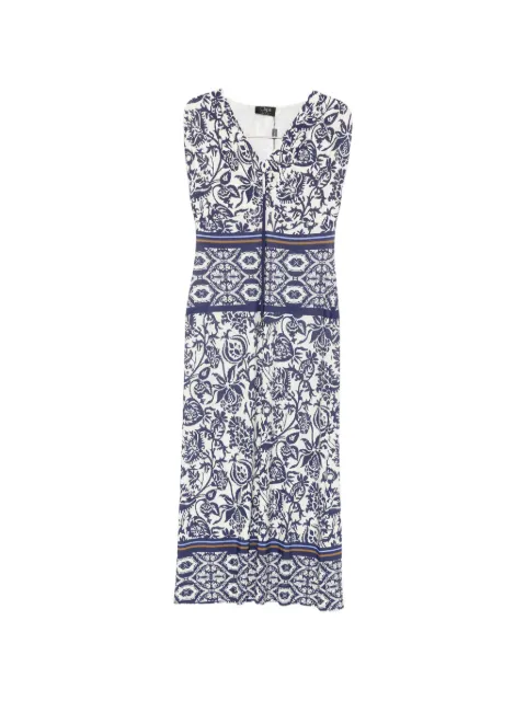 Clips floral-print maxi dress