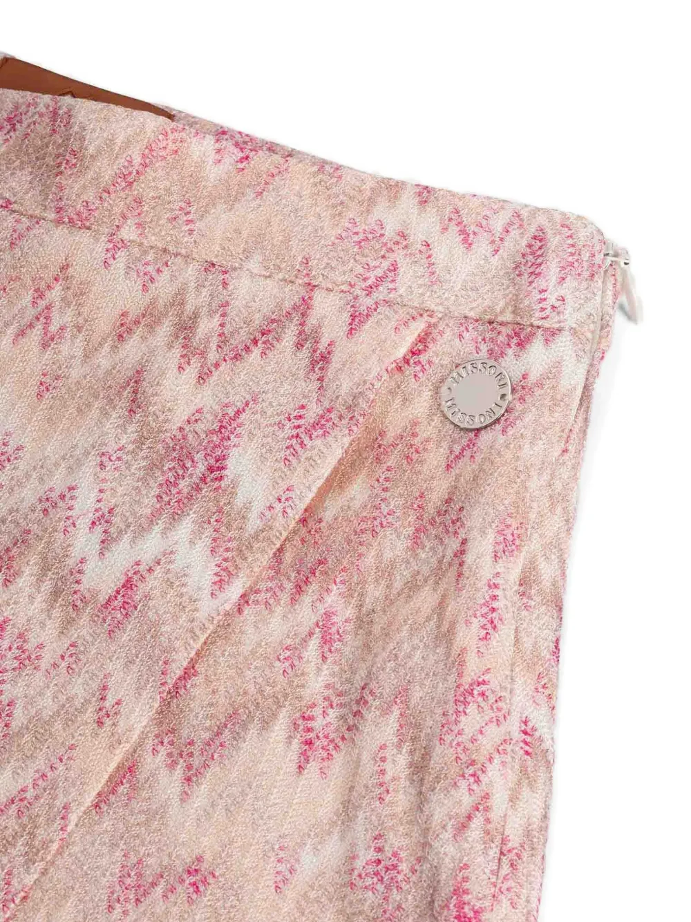 Missoni Kids Wikkelrok met zigzag-patroon Beige