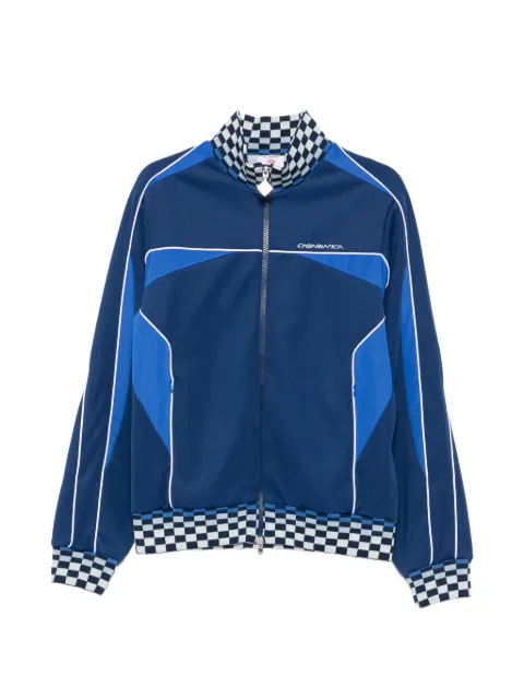 Casablanca Cyber Tricot checkerboard-trim jacket