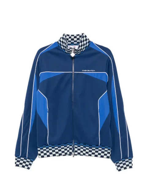 Casablanca Cyber Tricot checkerboard-trim jacket