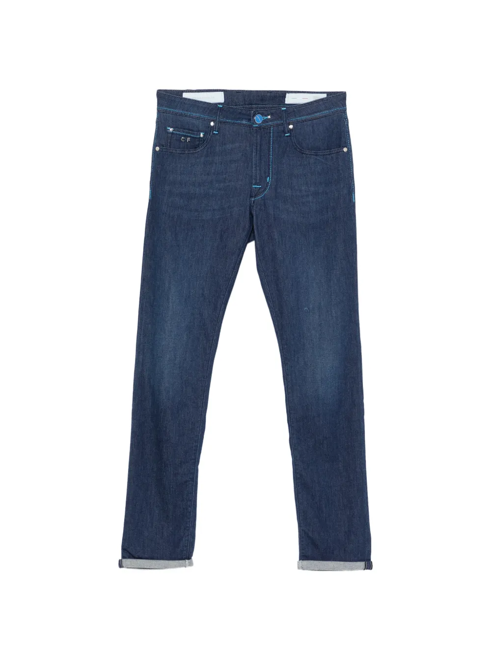 Sartoria Tramarossa Michelangelo contrast-stitch jeans - Blu