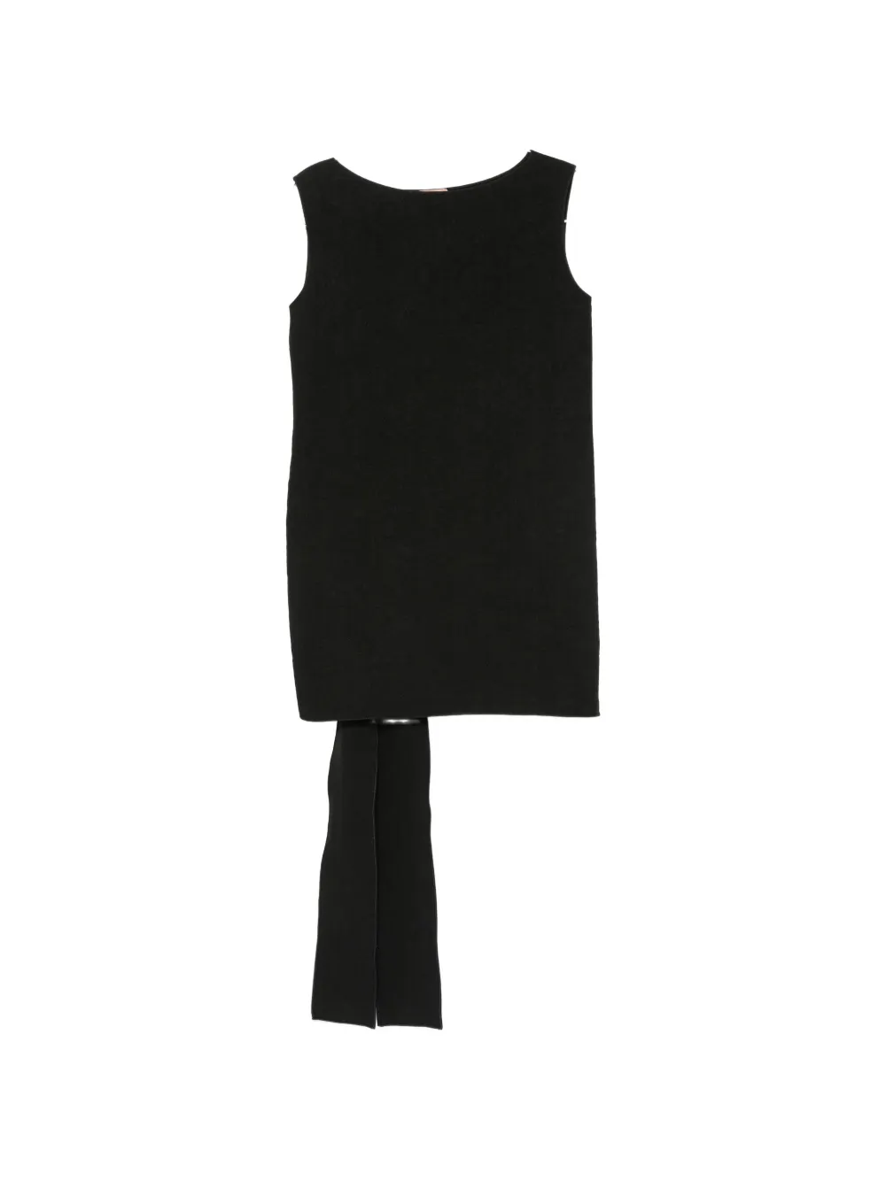 Nº21 bow-detail sleeveless mini dress - Nero