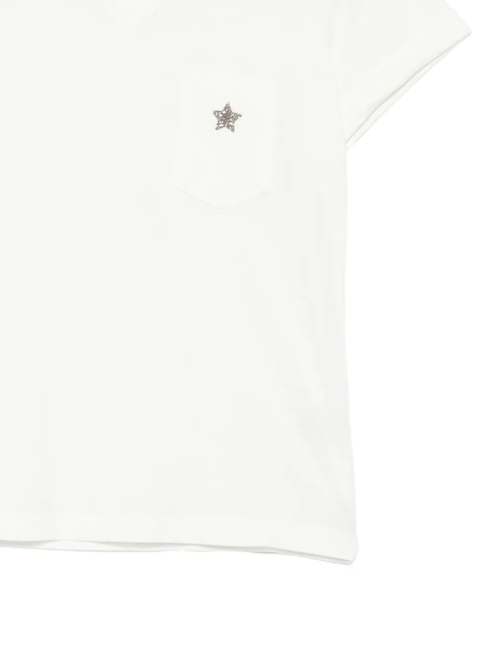 Lorena Antoniazzi Libra T-shirt verfraaid met ster Wit