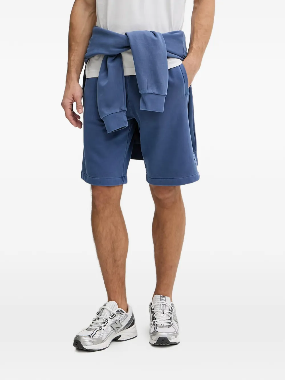 BOGNER FIRE+ICE Iuseph logo-patch elasticated-waist shorts - Blu