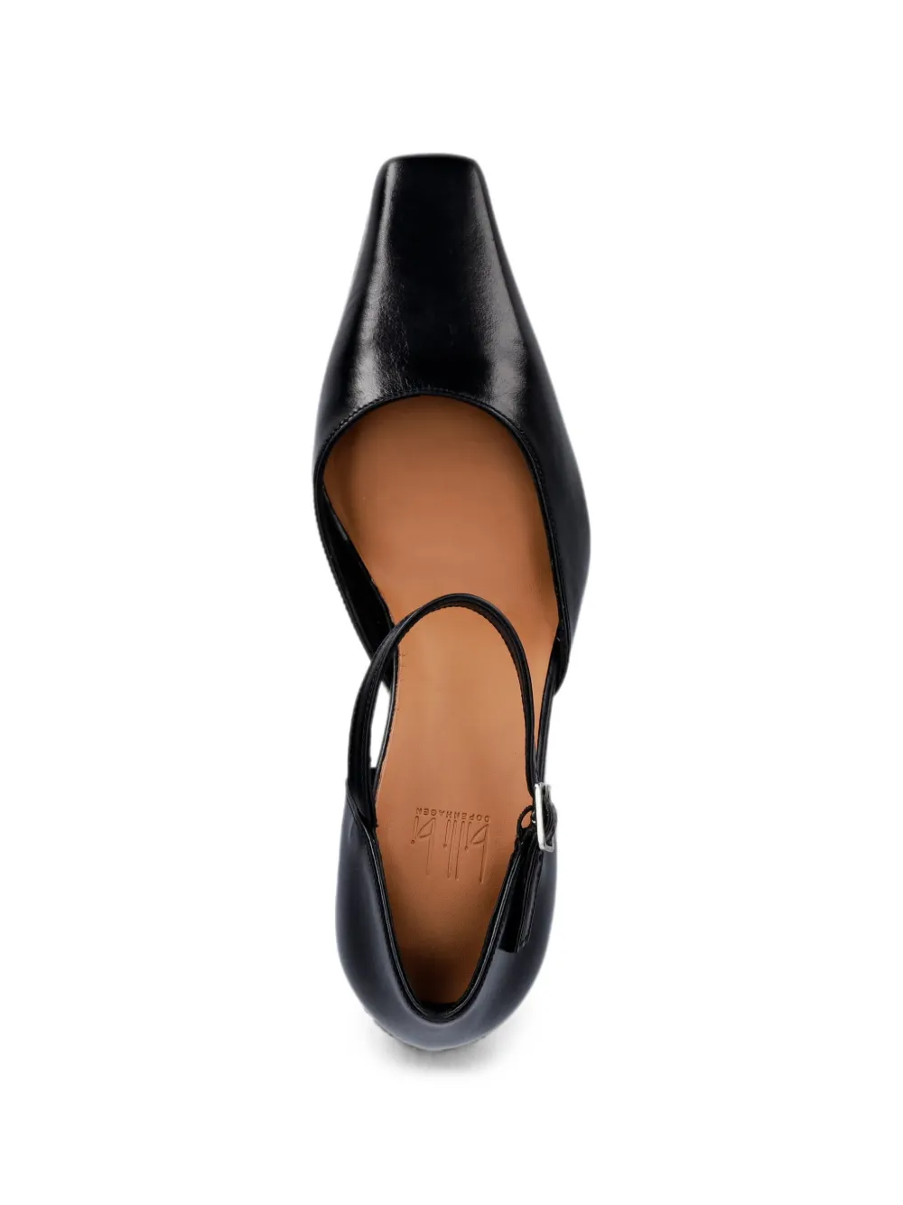 BILLI BI square-toe heeled pumps Zwart