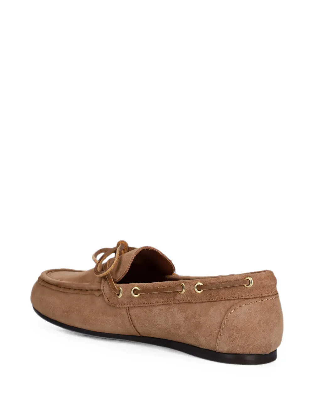 BILLI BI bow-detail suede loafers Beige