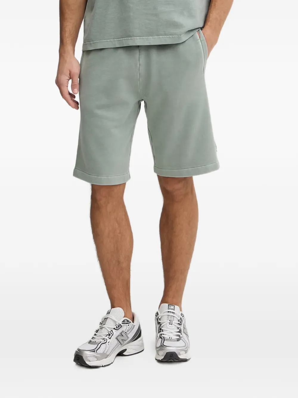 BOGNER FIRE+ICE Iuseph logo-patch elasticated-waist shorts - Verde