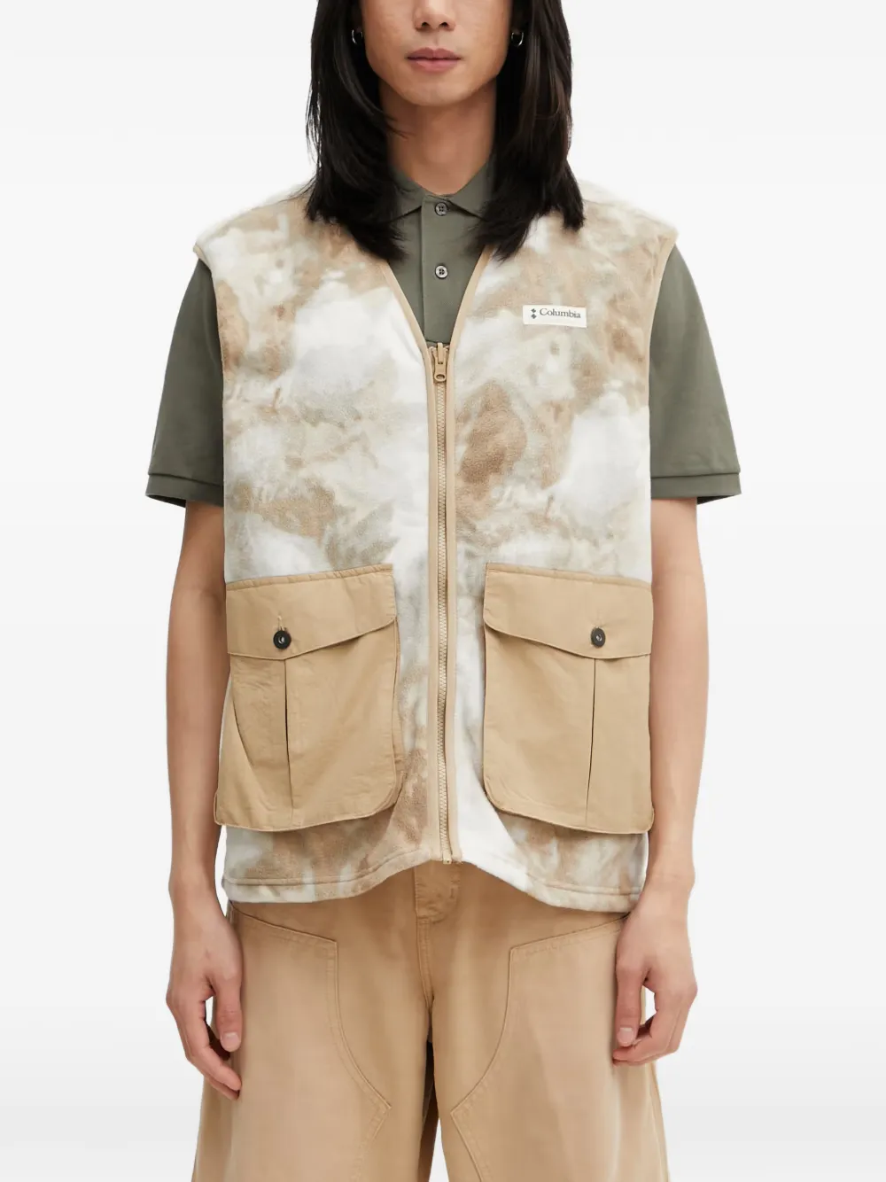 Columbia Sportswear Acker Rock jack met vlakken en logo-patch Beige