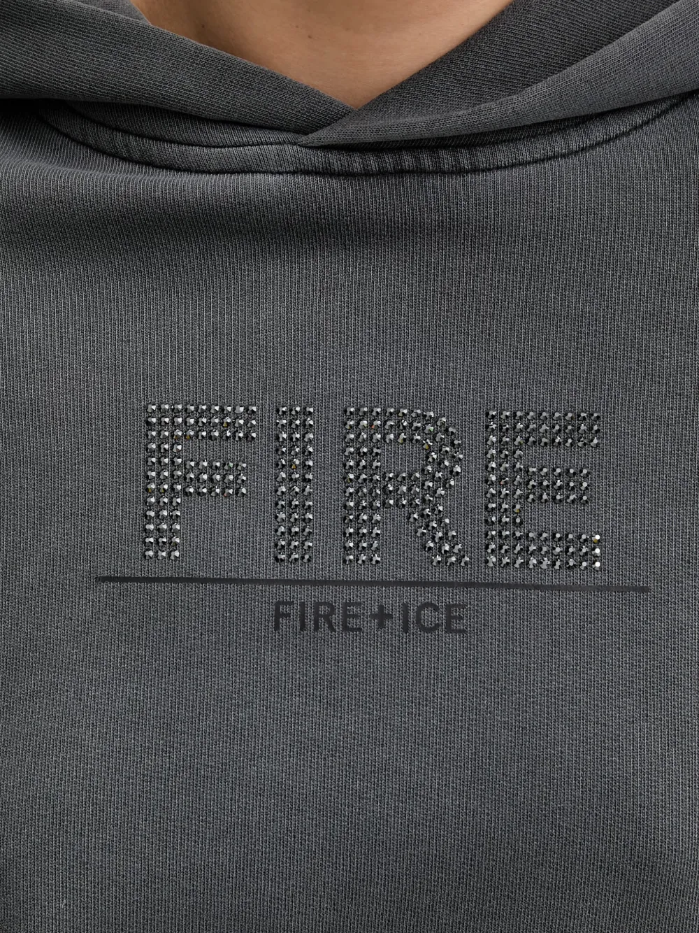 BOGNER FIRE+ICE Hoodie met logodetail Grijs