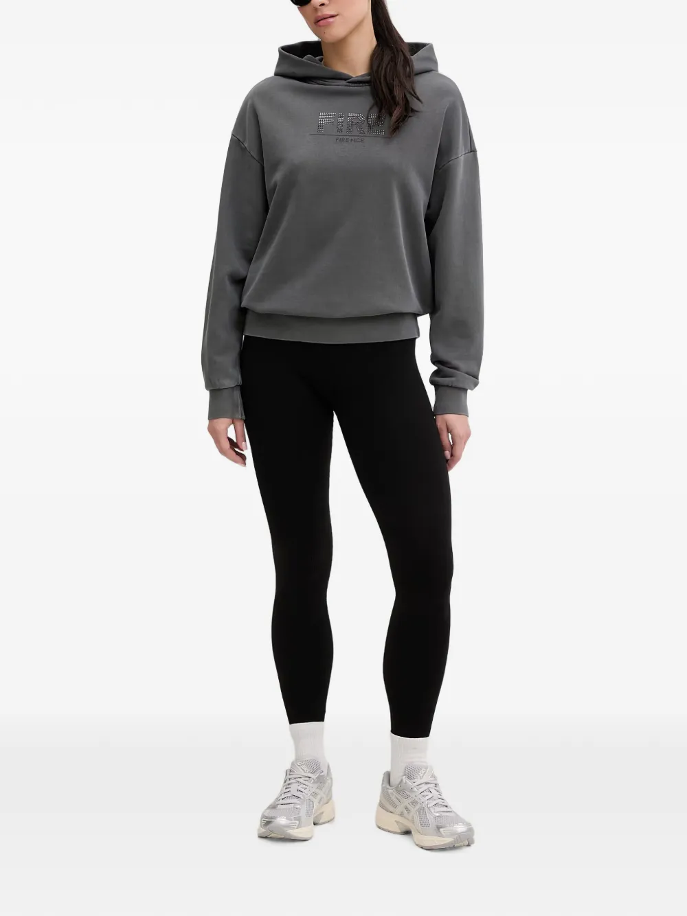 BOGNER FIRE+ICE Hoodie met logodetail Grijs
