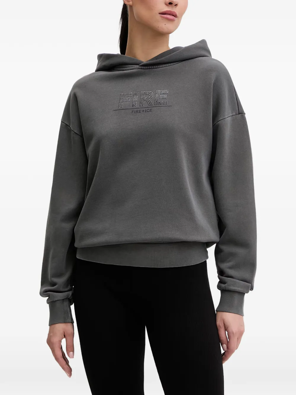 BOGNER FIRE+ICE logo-detail hoodie - Grau