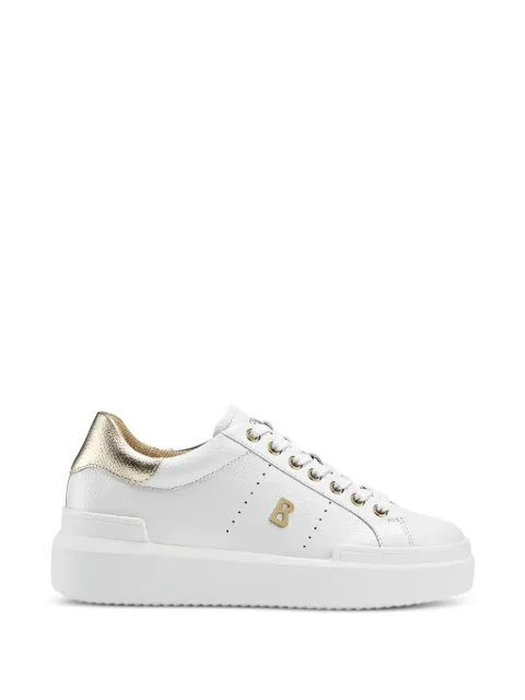 BOGNER Hollywood logo-plaque pebbled sneakers
