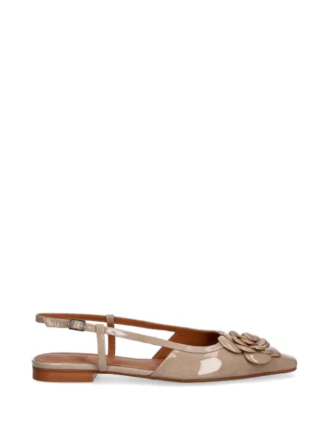 BILLI BI floral-detail slingback ballet flats