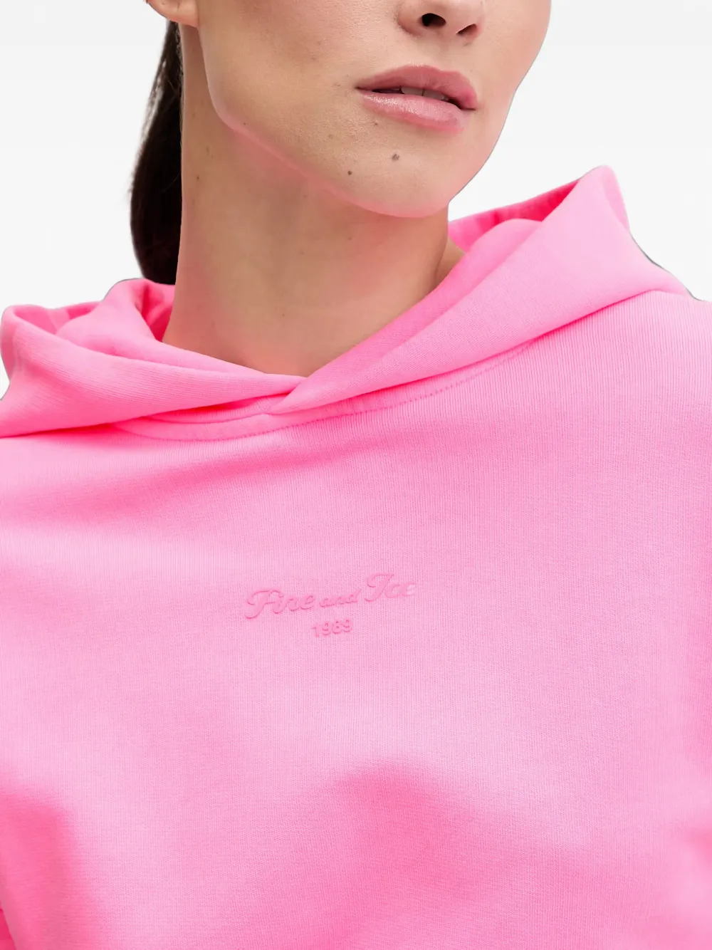 BOGNER FIRE+ICE Sibel embroidered-logo hoodie Roze