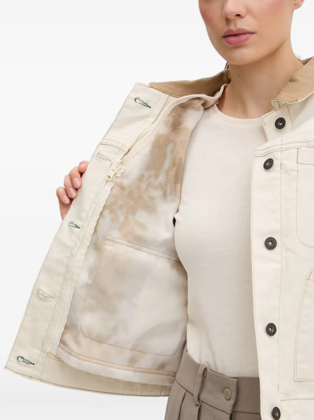 Columbia Twee Acker Rock jack met opgestikte zak Beige