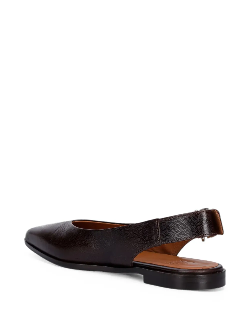 BILLI BI buckle-fastening slingback ballet flats Bruin