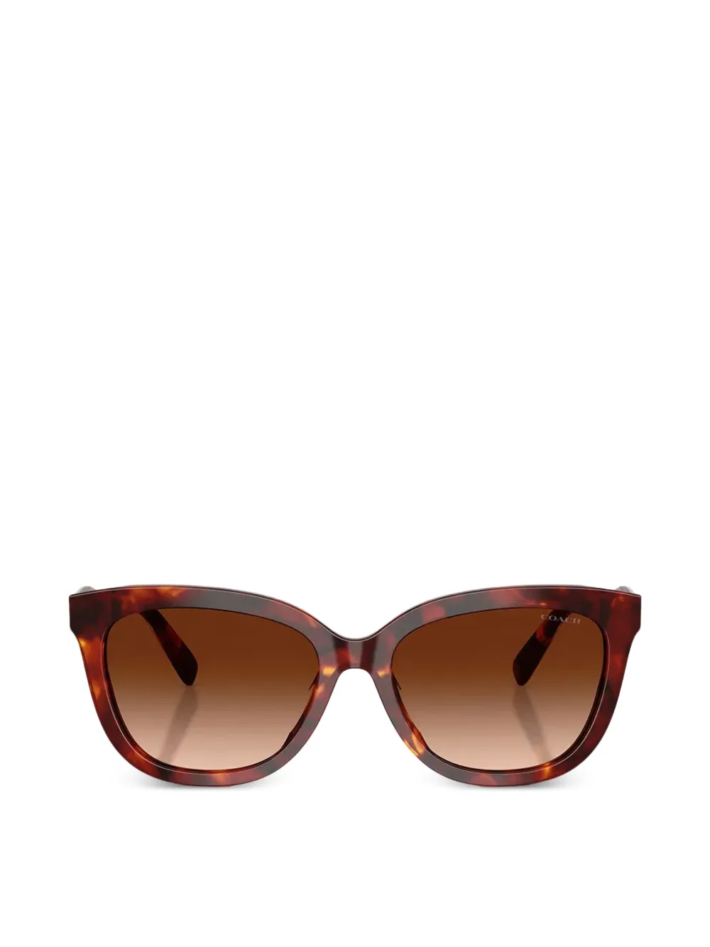 Coach tortoiseshell-effect cat-eye sunglasses - Marrone