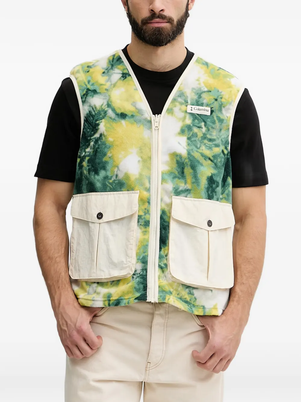 Columbia Sportswear Set van twee Acker Rock denim jacks met contrasterende kraag en opgestikte zak Blauw
