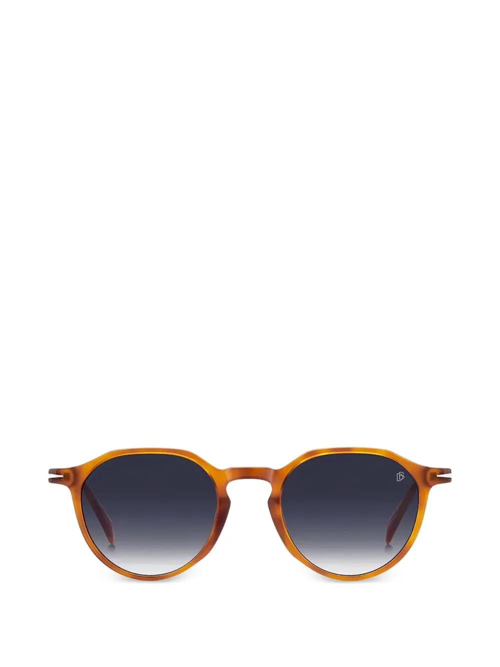 DAVID BECKHAM EYEWEAR round-frame tortoiseshell sunglasses - Marrone