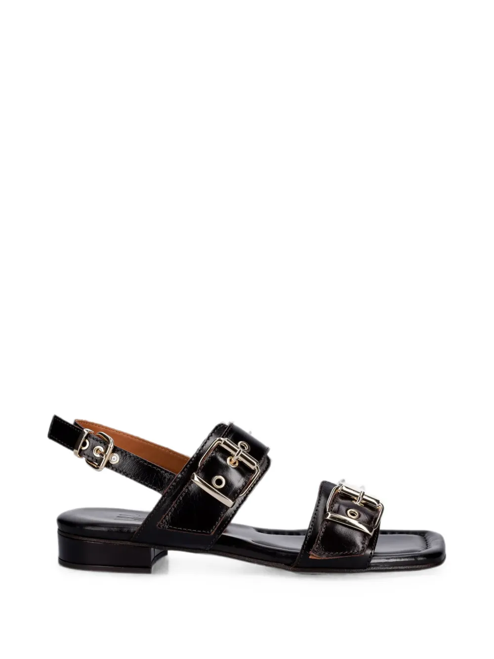BILLI BI buckle-strap flat sandals Bruin