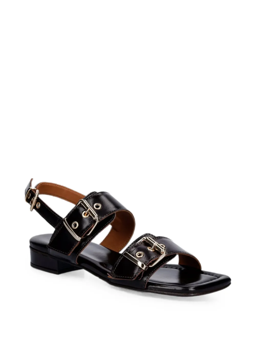 BILLI BI buckle-strap flat sandals Bruin