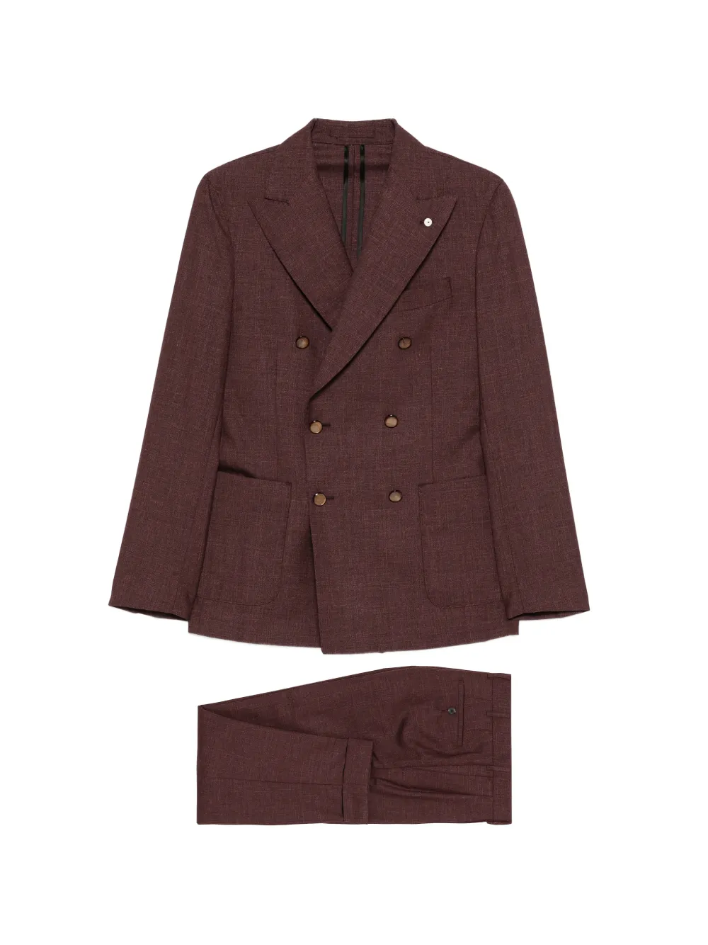LUIGI BIANCHI MANTOVA double-breasted suit - Rosso