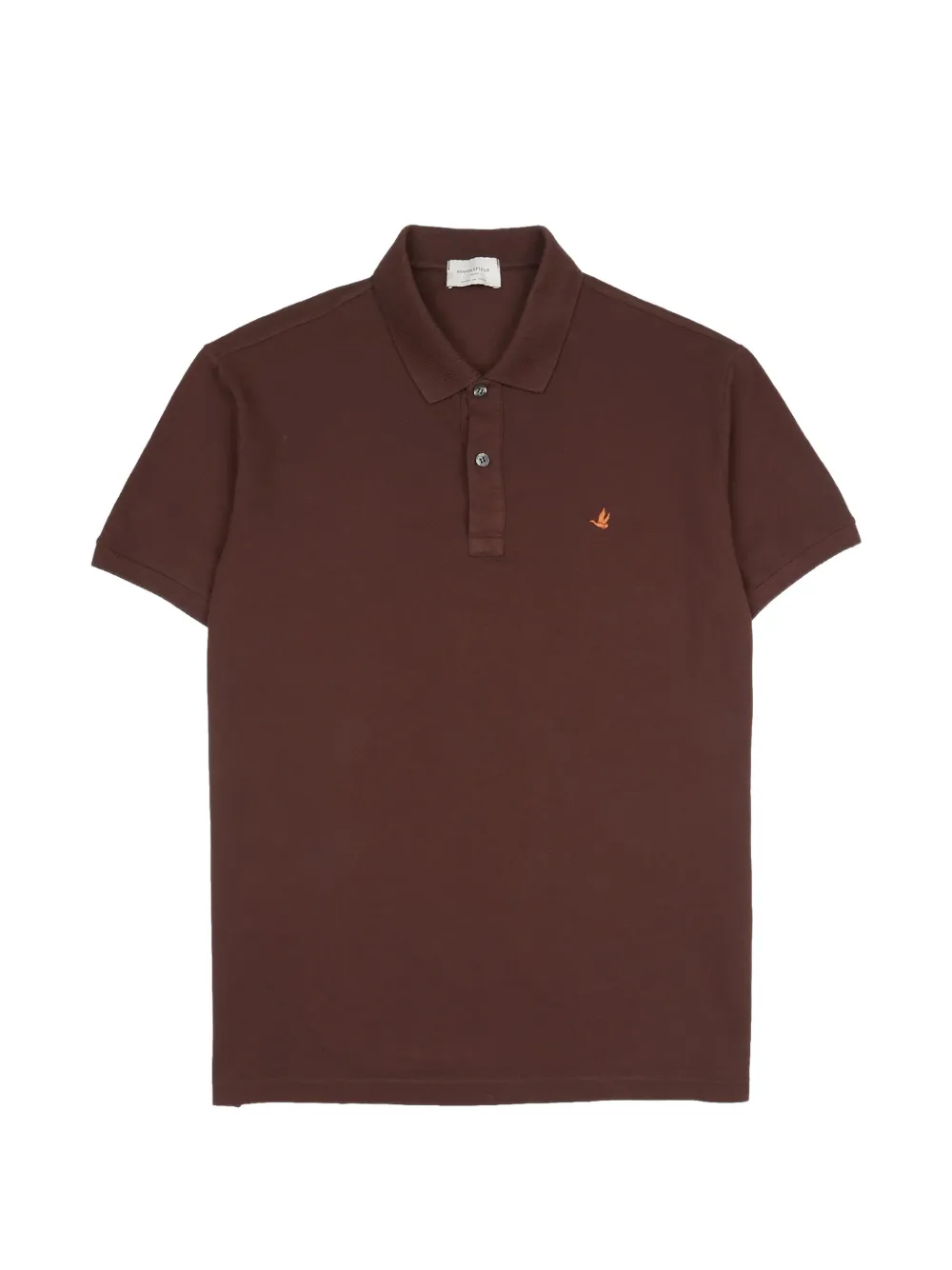 BROOKSFIELD logo-embroidered polo shirt - Braun