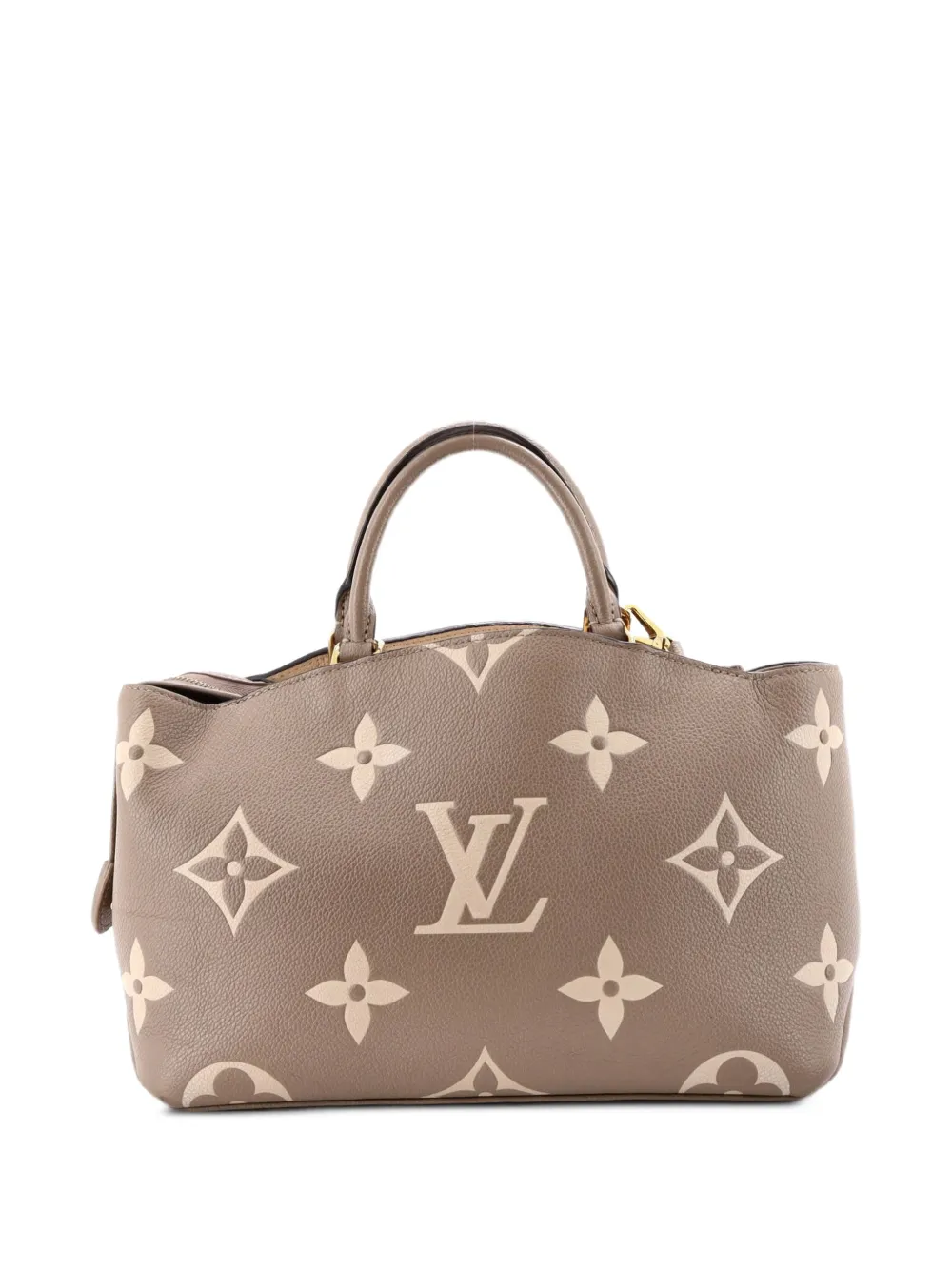 Louis Vuitton Pre-owned Petit Palais Handbag Bicolor Monogram Empreinte Giant Satchel in Neutrals, view 2