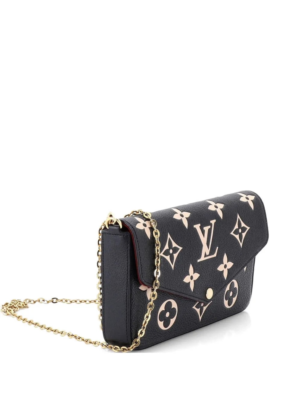 Louis Vuitton Pre-Owned Felicie Pochette Bicolor Monogram Empreinte Giant crossbody bag - Nero