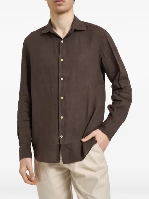 MC2 Saint Barth long-sleeve button-down linen shirt