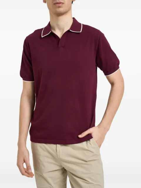 MC2 Saint Barth Sloan T-shirt med kontrastkant og polokrave