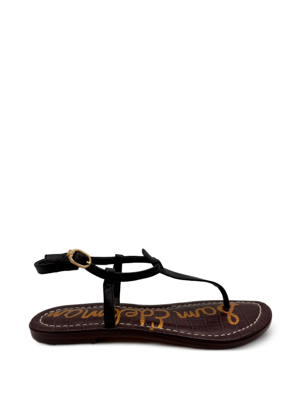 Sam Edelman Gigi buckle-strap leather sandals Zwart
