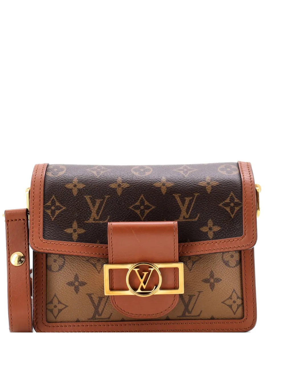 Louis Vuitton Pre-Owned Dauphine Shoulder Bag Reverse Monogram Canvas Mini crossbody bag - Marrone