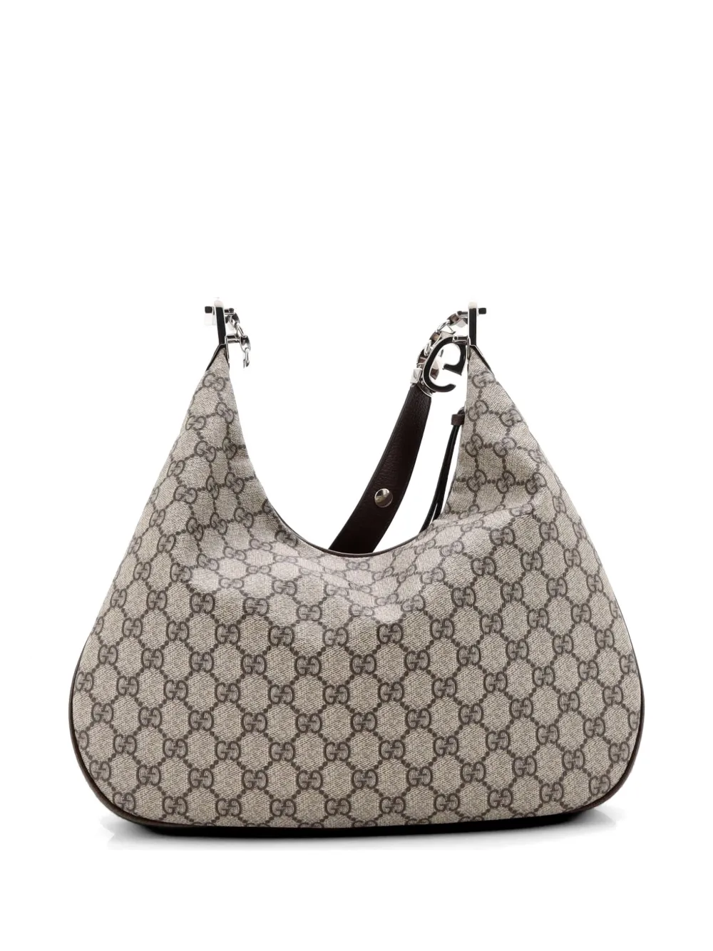 Gucci Pre-Owned Attache Shoulder Bag GG Coated Canvas Medium hobo bag - Marrone