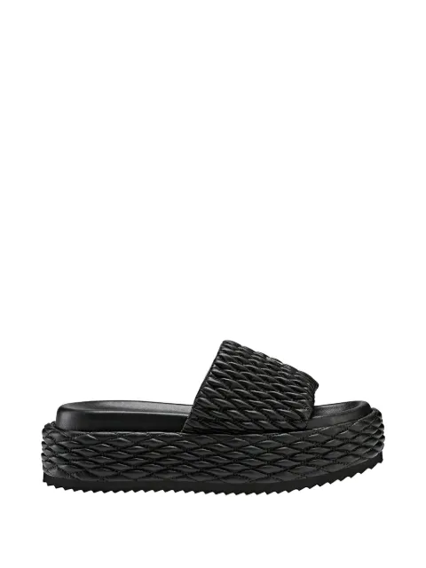 BOGNER Sorrento quilted flatform slides