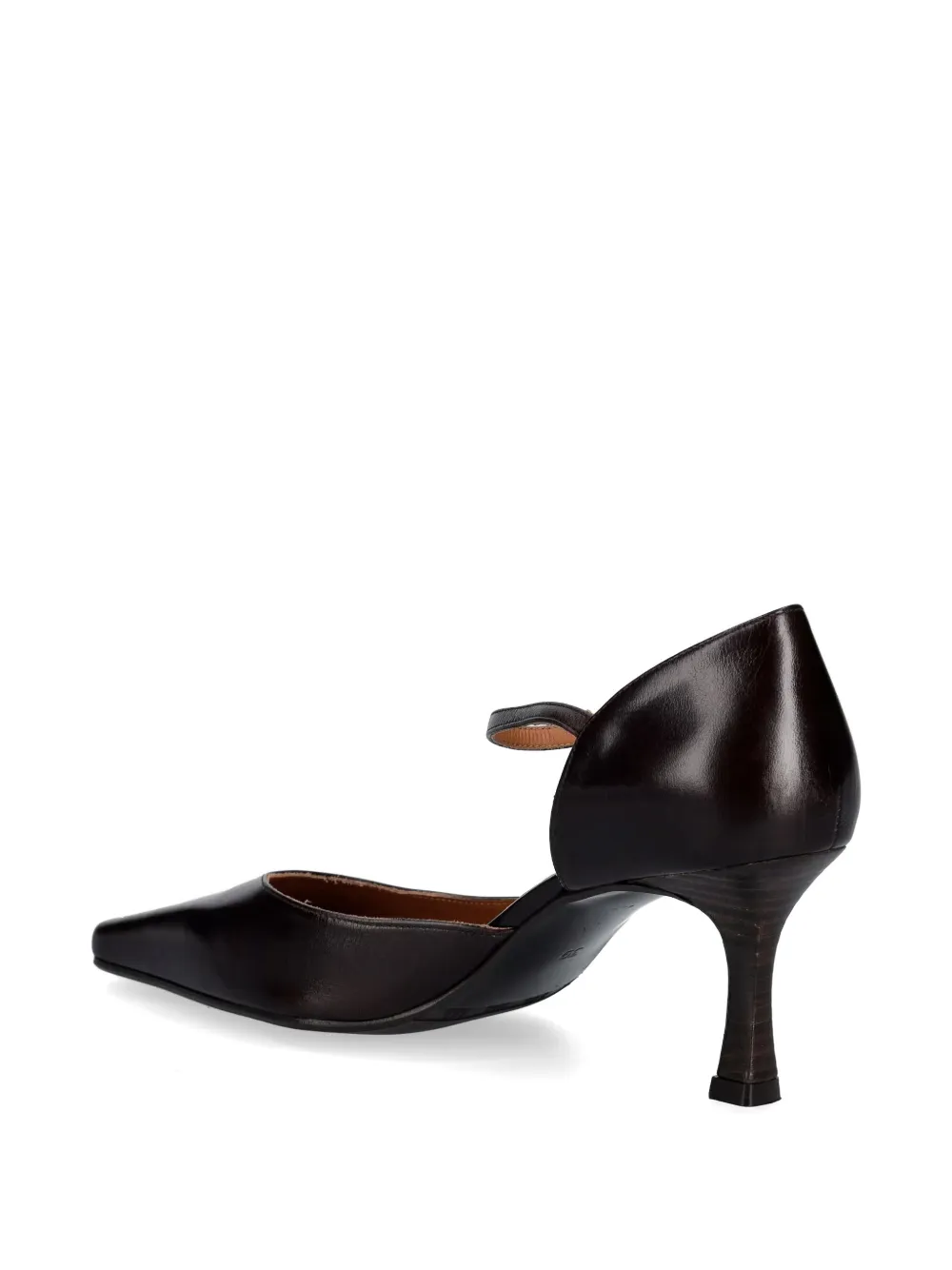 BILLI BI square-toe buckle-fastening pumps Bruin