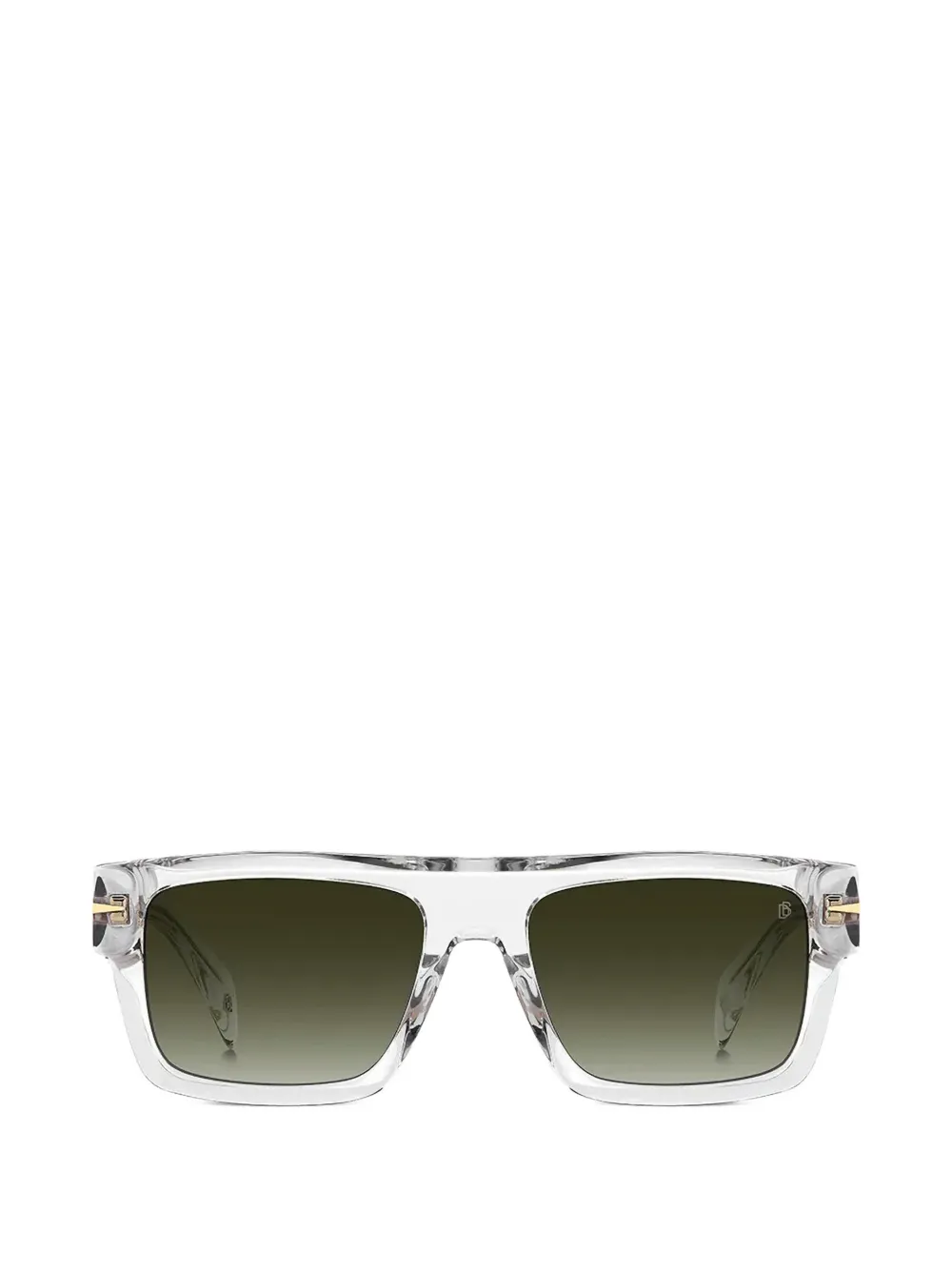DAVID BECKHAM EYEWEAR rectangle-frame sunglasses - Weiß