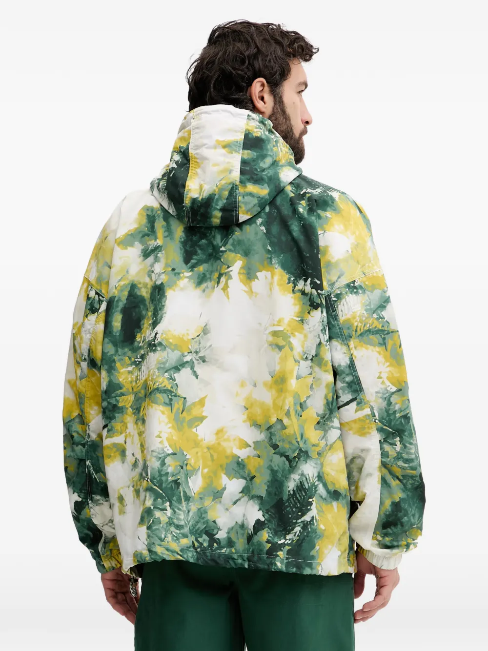 Columbia Acker Rock jack met capuchon en tie-dye print Groen