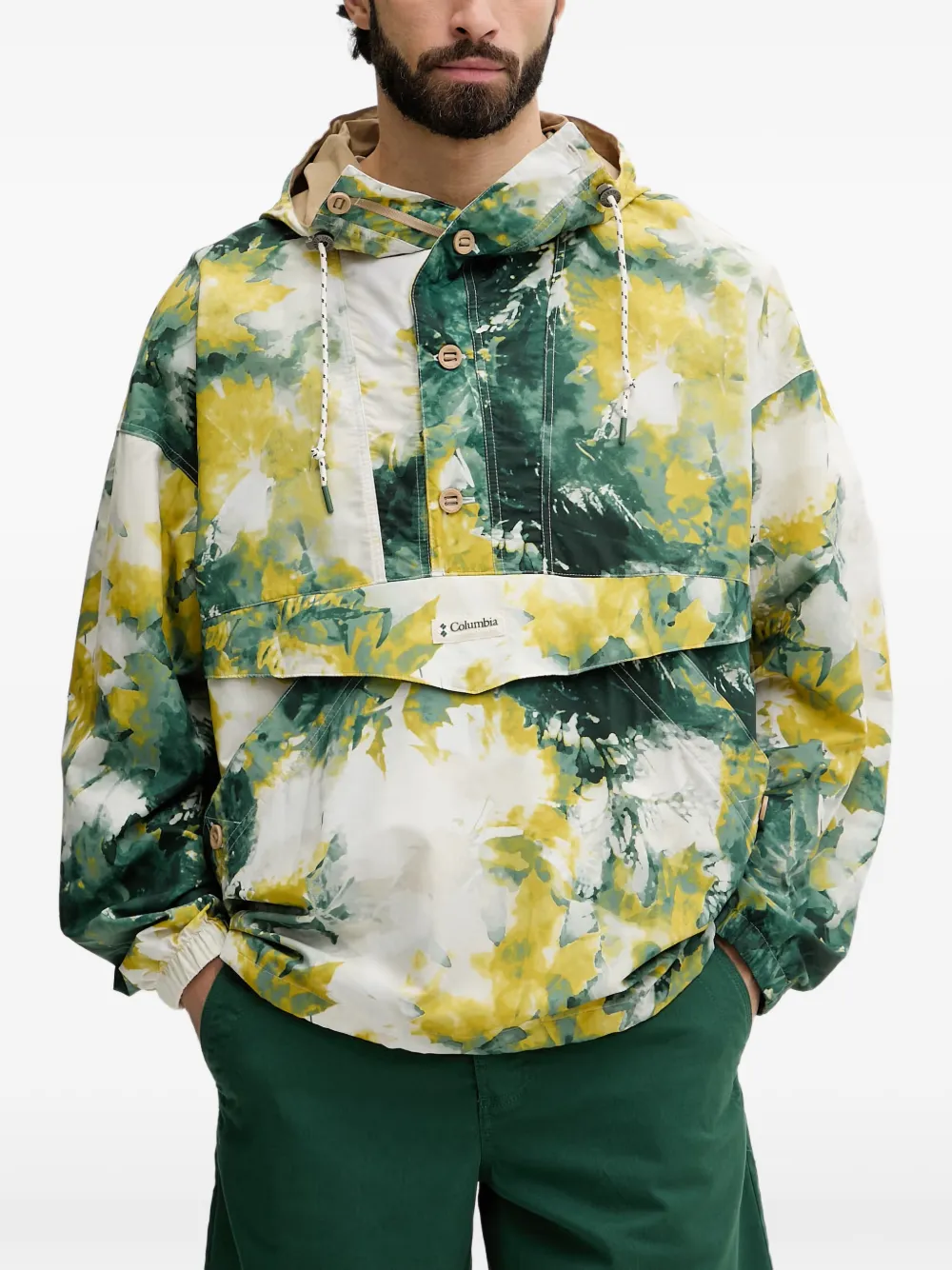 Columbia Acker Rock tie-dye hooded jacket - Verde